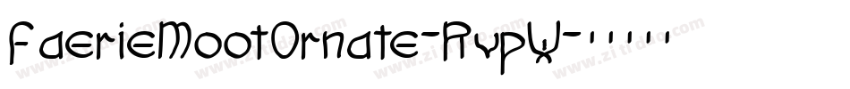 FaerieMootOrnate-RvpW字体转换