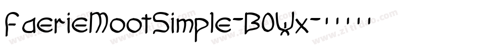 FaerieMootSimple-B0Wx字体转换