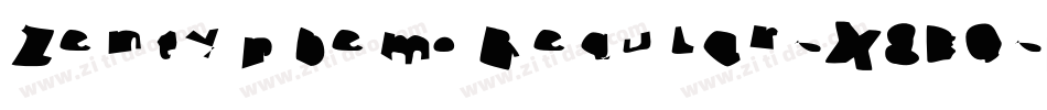 ZentypDemoRegular-X8B9字体转换 ZentypDemoRegular-X8B9字体转换