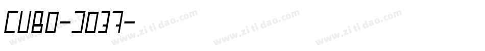 Cubo-d037字体转换