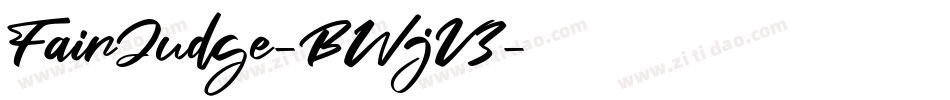FairJudge-BWjV3字体转换