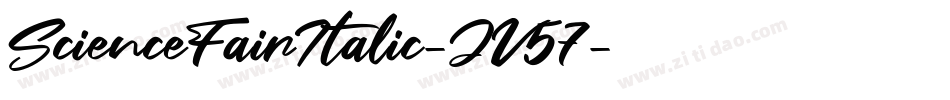 ScienceFairItalic-JV57字体转换