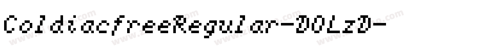 ColdiacfreeRegular-DOLzD字体转换