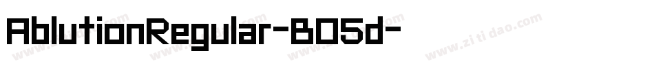 AblutionRegular-BO5d字体转换