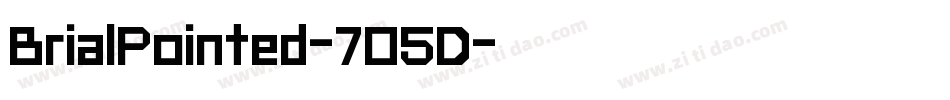 BrialPointed-7O5D字体转换