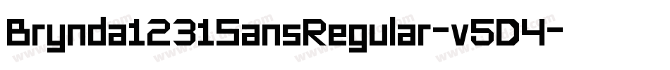 Brynda1231SansRegular-v5D4字体转换