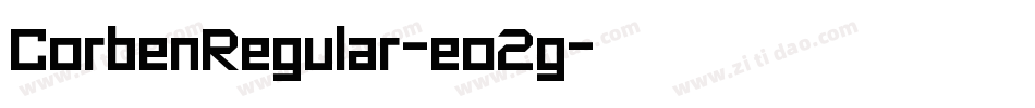 CorbenRegular-eo2g字体转换