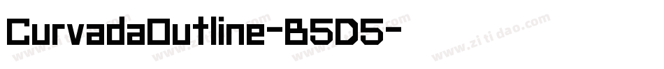 CurvadaOutline-B5D5字体转换