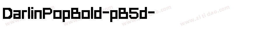 DarlinPopBold-pB5d字体转换