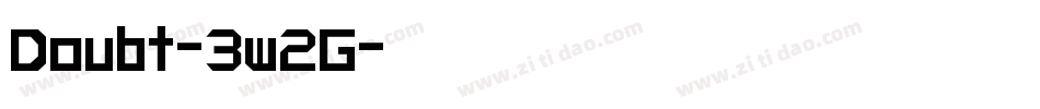 Doubt-3w2G字体转换