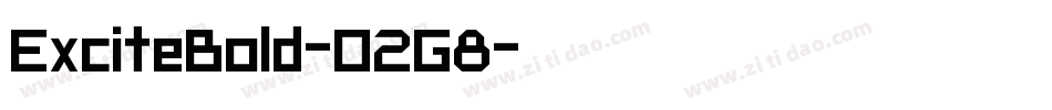 ExciteBold-O2G8字体转换