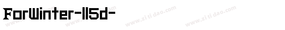 ForWinter-ll5d字体转换 ForWinter-ll5d字体转换