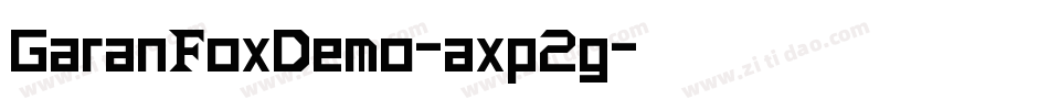 GaranFoxDemo-axp2g字体转换