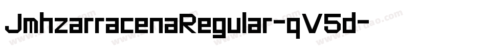 JmhzarracenaRegular-qV5d字体转换