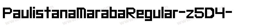 PaulistanaMarabaRegular-z5D4字体转换