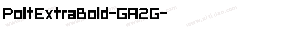 PoltExtraBold-GA2G字体转换