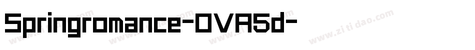 Springromance-OVA5d字体转换 Springromance-OVA5d字体转换