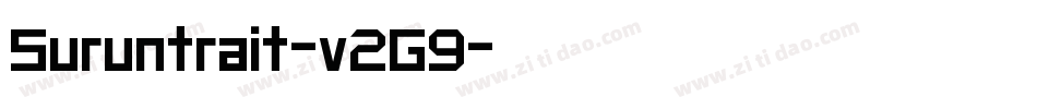 Suruntrait-v2G9字体转换