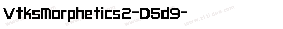 VtksMorphetics2-D5d9字体转换