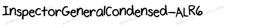 InspectorGeneralCondensed-ALR6m字体转换