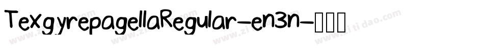 TexgyrepagellaRegular-en3n字体转换