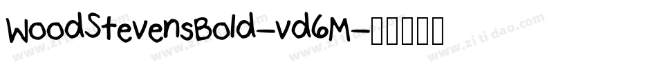 WoodStevensBold-vd6M字体转换 WoodStevensBold-vd6M字体转换