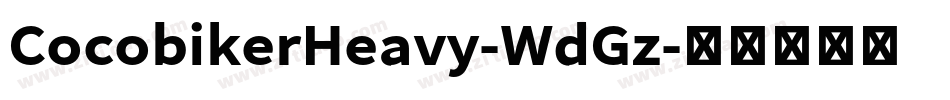 CocobikerHeavy-WdGz字体转换
