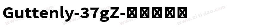 Guttenly-37gZ字体转换
