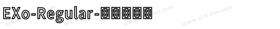 EXo-Regular字体转换