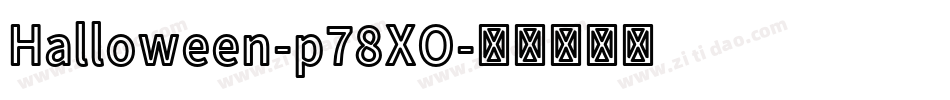 Halloween-p78XO字体转换
