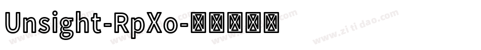 Unsight-RpXo字体转换