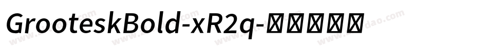 GrooteskBold-xR2q字体转换