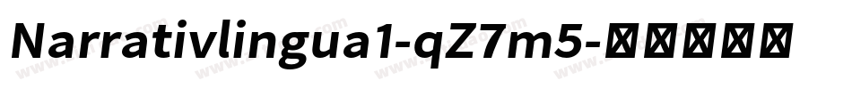 Narrativlingua1-qZ7m5字体转换