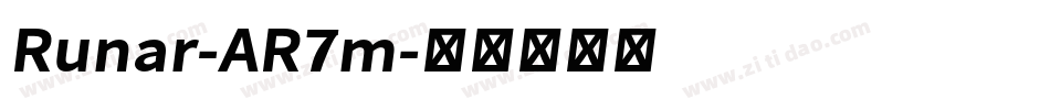 Runar-AR7m字体转换