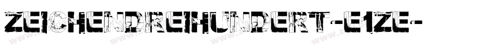 ZeichenDreihundert-e1ze字体转换