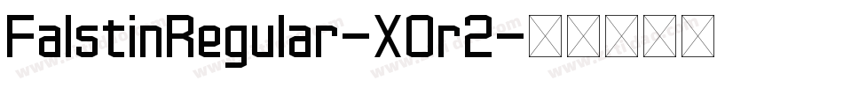 FalstinRegular-XOr2字体转换