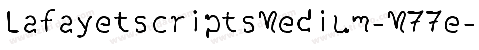 LafayetscriptsMedium-M77e字体转换
