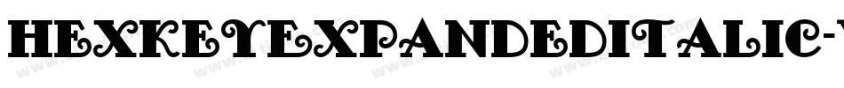 HexkeyExpandedItalic-vmR4Z字体转换