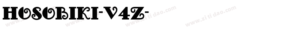 Hosobiki-v4Z字体转换