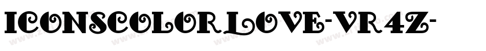 IconsColorLove-vr4Z字体转换