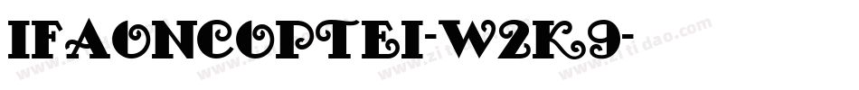 IfaoNCopteI-w2K9字体转换
