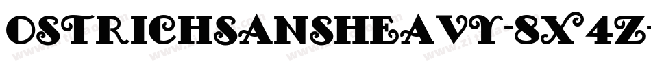 OstrichsansHeavy-8X4Z字体转换