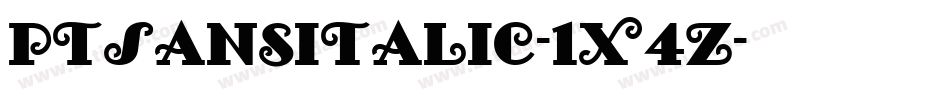 PtSansItalic-1X4Z字体转换