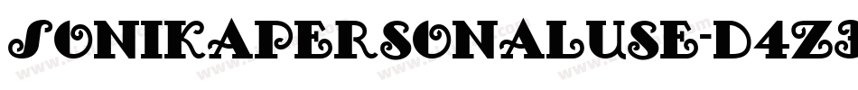 SonikaPersonalUse-D4z3字体转换 SonikaPersonalUse-D4z3字体转换