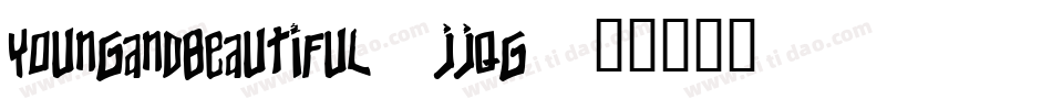 Youngandbeautiful-jjqG字体转换