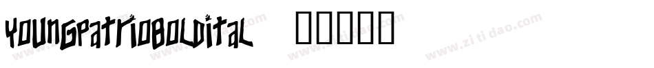 youngpatrioboldital字体转换
