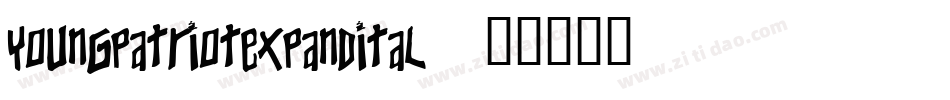 youngpatriotexpandital字体转换