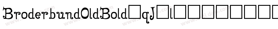 BroderbundOldBold-qJ2l字体转换
