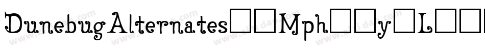 DunebugAlternates45Mph-5y2L字体转换 DunebugAlternates45Mph-5y2L字体转换