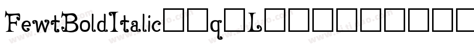 FewtBoldItalic-9q2L字体转换